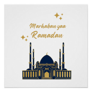 Happy Ramadan Kareem -Eid Mubarak Quotes  Poster