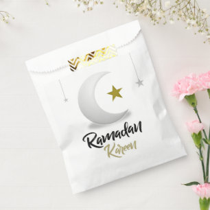 Happy Ramadan Kareem Elegant Islamic Crescent Gift Favour Bag