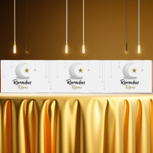 Happy Ramadan Kareem Elegant Islamic Crescent Gift Water Bottle Label