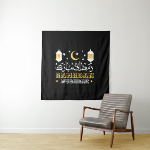 HAPPY RAMADAN MUBARAK KAREEM 2026 TAPESTRY