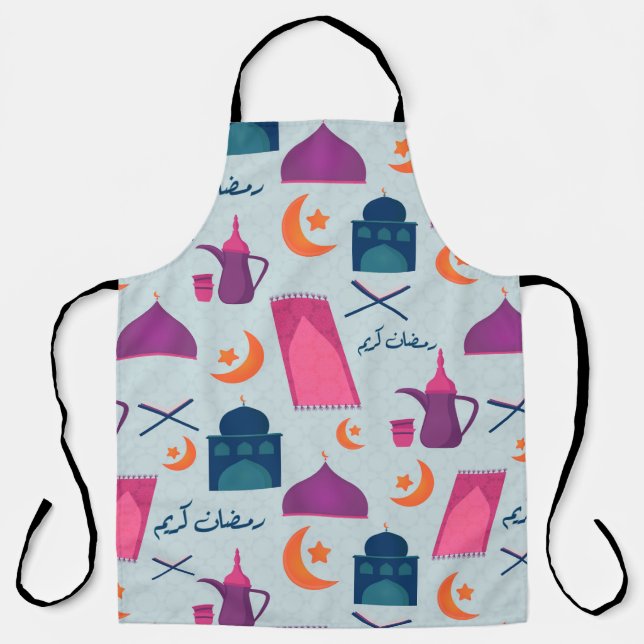 Happy Ramadan Pattern Apron (Front)