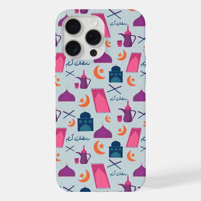 Happy Ramadan Pattern iPhone Case (Back)