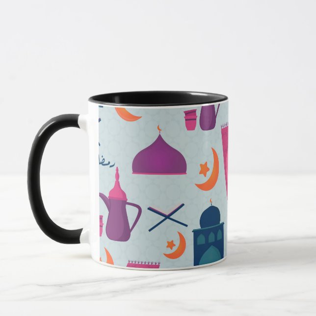 Happy Ramadan Pattern Mug (Left)