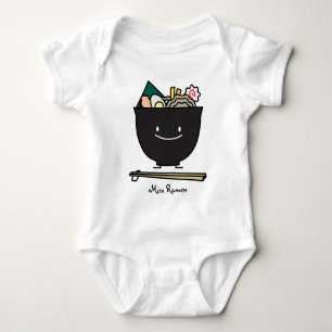 Happy Ramen Bowl Baby Bodysuit