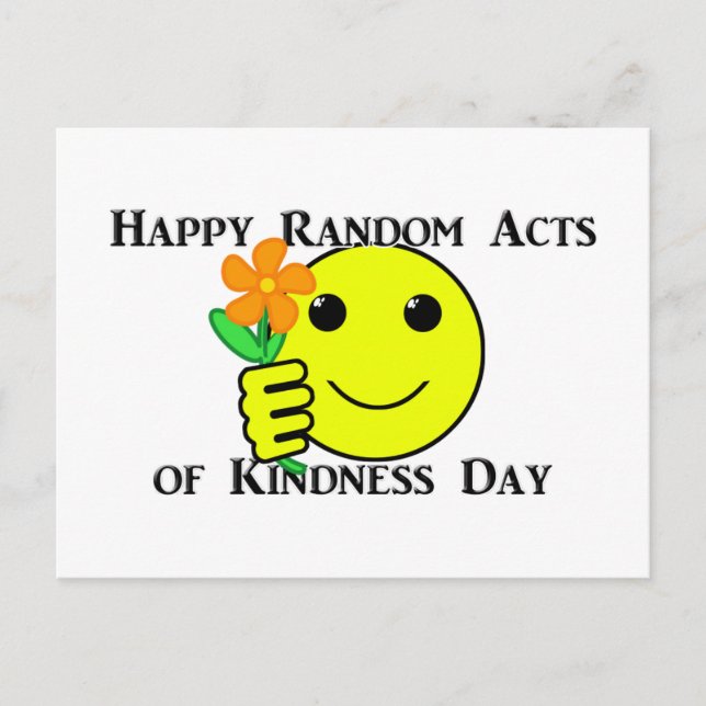 Happy Random Acts of Kindness Day Postcard (Front)