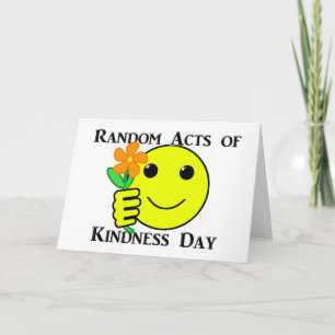 Happy Random Acts of Kindness Day Thank You Card