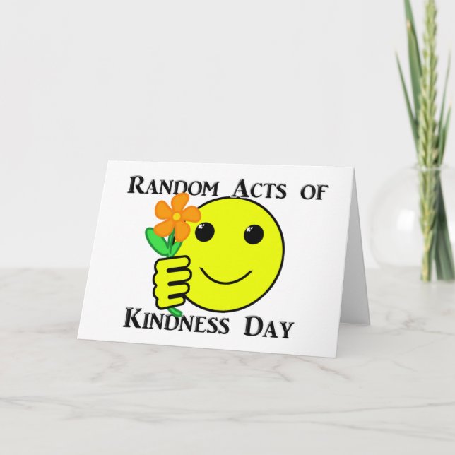 Happy Random Acts of Kindness Day Thank You Card (Front)