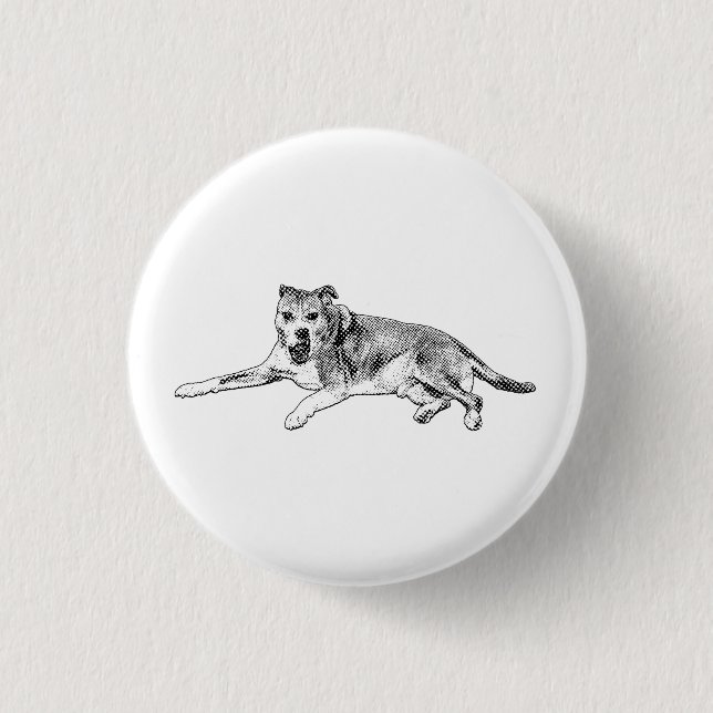 Happy Recline, Calm Play 1 Inch Round Button (Front)
