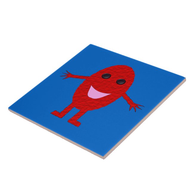 Happy Red Grape Tile (Side)