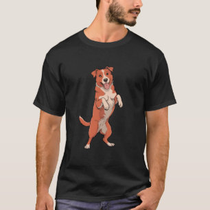 Happy Red Heeler Dog Mom Dad Family Matching Cool T-Shirt