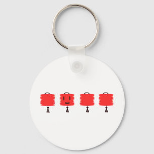 Happy Red Lanterns Keychain