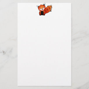 Happy Red Panda Stationery
