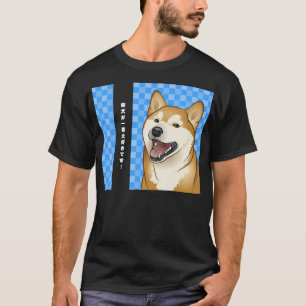 Happy Red Shiba Inu Japanese Dog T-Shirt