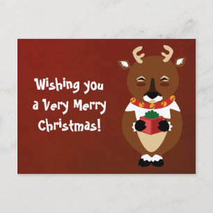 Happy Reindeer Postcard