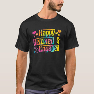 Happy Relaxed & Engaged Fiancée Fiance Couple Enga T-Shirt