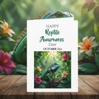 Happy Reptile Awareness Day  | October 21st Card