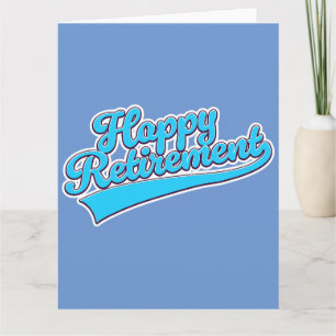 Happy Retirement Blue edition Card