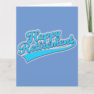 Happy Retirement Blue edition Card