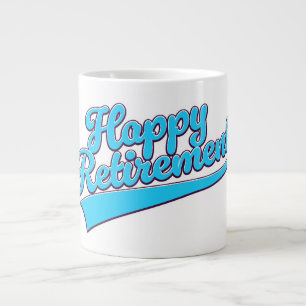 Happy Retirement Blue edition Large Coffee Mug