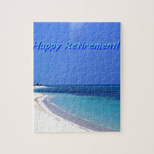 Happy Retirement - Blue sky, blue ocean Jigsaw Puzzle