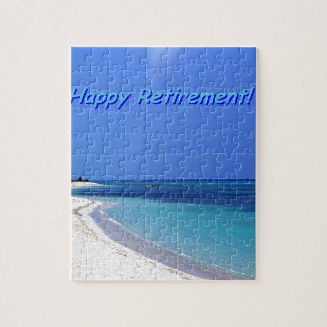 Happy Retirement - Blue sky, blue ocean Jigsaw Puzzle (Vertical)