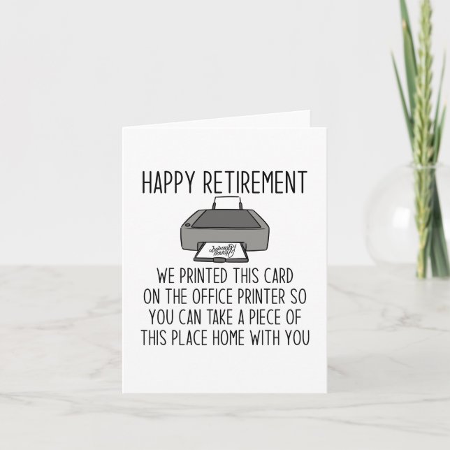 Happy retirement card (Front)