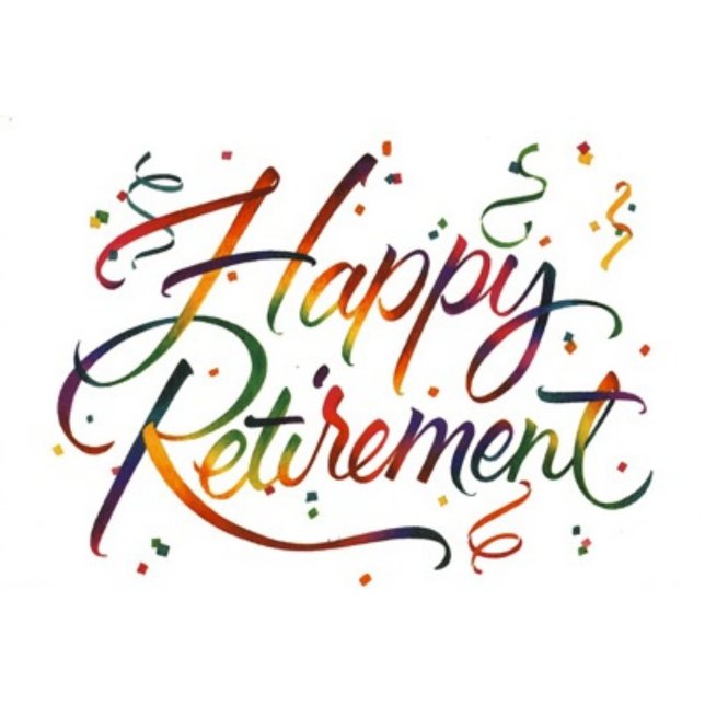 Happy Retirement Coffee Mug (Watercolor painting of the words "Happy Retirement" in a colorful, festive style!)