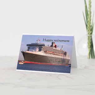 Happy retirement: cruise ship card