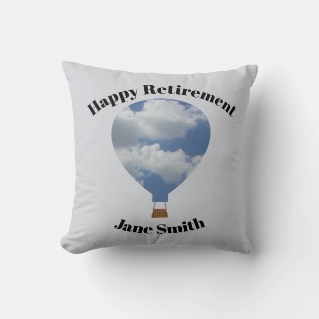 Happy Retirement Employee Appreciation Recognition Throw Pillow (Front)