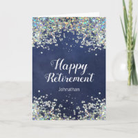 Happy Retirement Faux Glitter Confetti