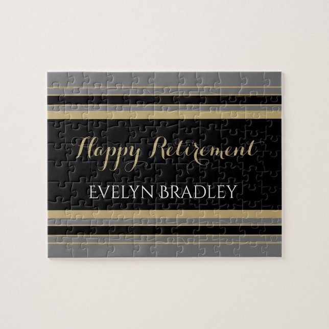 Happy retirement gift jigsaw puzzle (Horizontal)