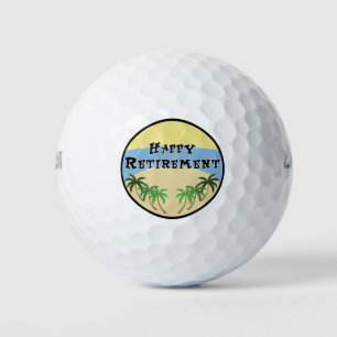 Happy Retirement Golf Balls