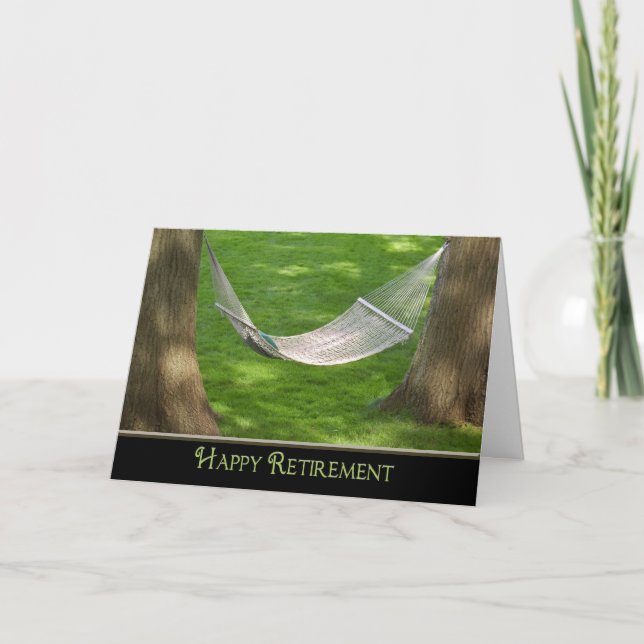 Happy Retirement Hammock Card (Front)