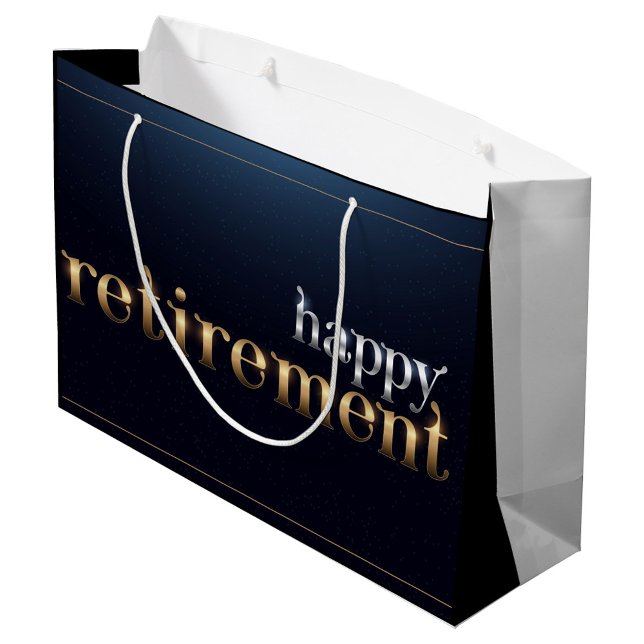 Happy Retirement Large Gift Bag (Happy Retirement Gift Bag)