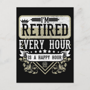 Happy Retirement Men Women Retired Coworker Humour Postcard