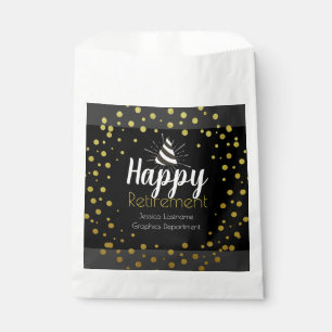 Happy Retirement Party Confetti Favour Bag