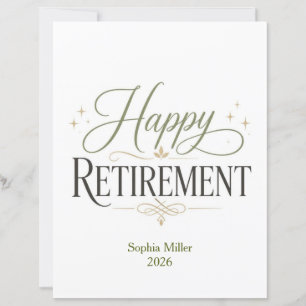Happy Retirement Personalized Name