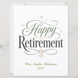 Happy Retirement Personalized Name