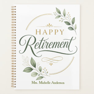 Happy Retirement Personalized Planner