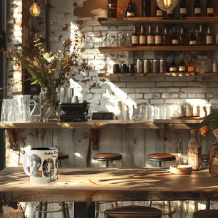 Happy Retirement Photo Collage Mug - Custom Name