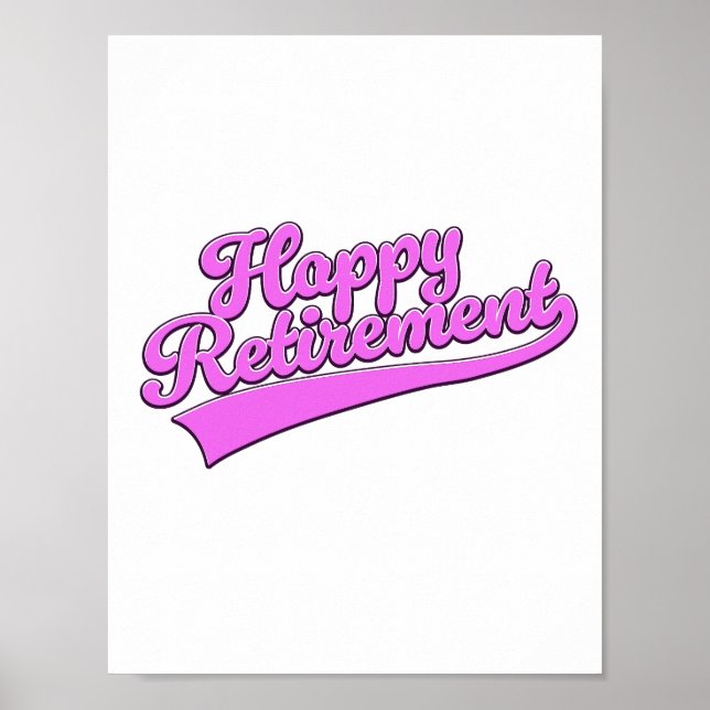 Happy Retirement Poster (Front)