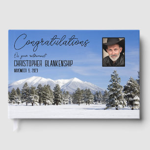 Happy Retirement San Francisco Peaks Custom Photo Guest Book