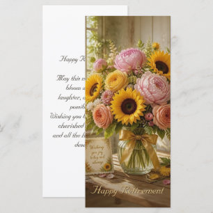 Happy Retirement Sunflower Bouquet Greetings