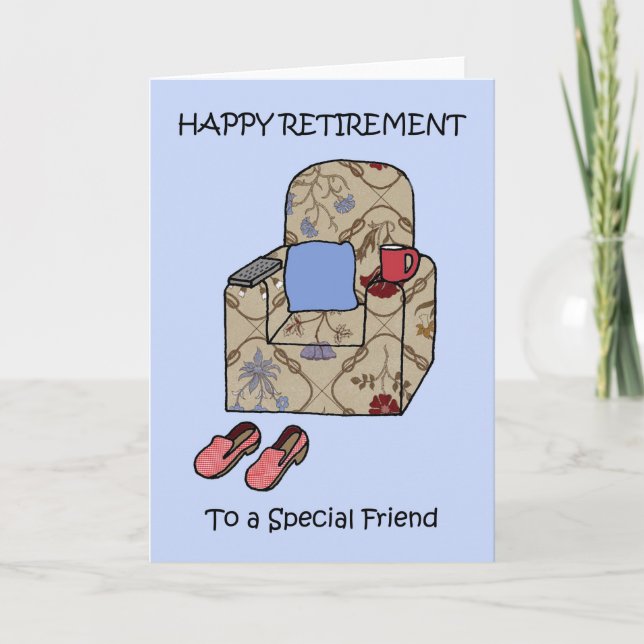 Happy Retirement to Special Friend, Cartoon. Card (Front)