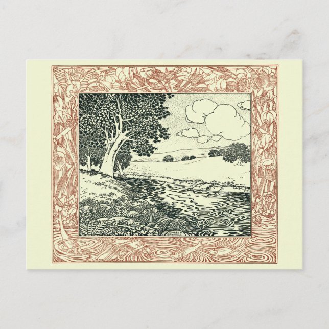 Happy Retirement Vintage Outdoors Fishing Template (Front)