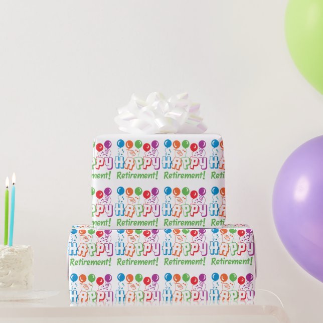 Happy Retirement Wrapping Paper (Party Gifts)