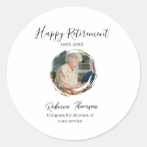 Happy retirement year name circle photo retired