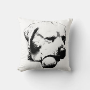Happy Retriever Moment Throw Pillow