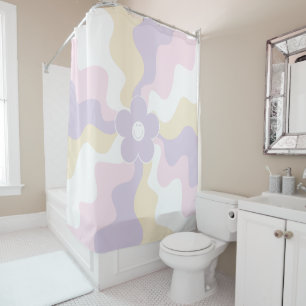 Happy Retro Daisy - Pastel Pink, Yellow and Purple