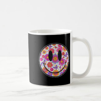 Happy Retro Daisy Smile Face Preppy Aesthetic Men Coffee Mug